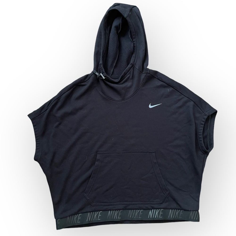 Nike Dri-Fit hooded cap sleeve pullover sweatshirt activewear athletic size XL